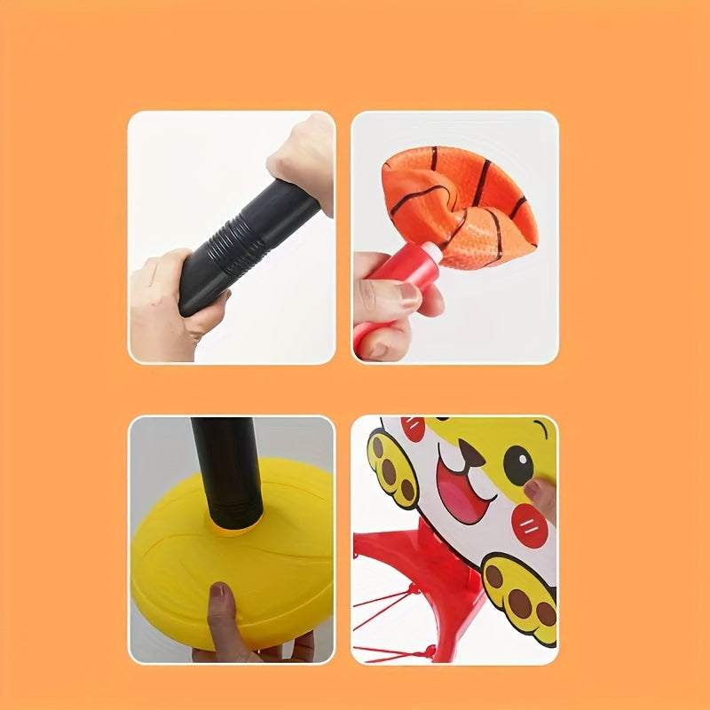 Cheerful Tiger Basketball Hoop - Ideal for Active Children