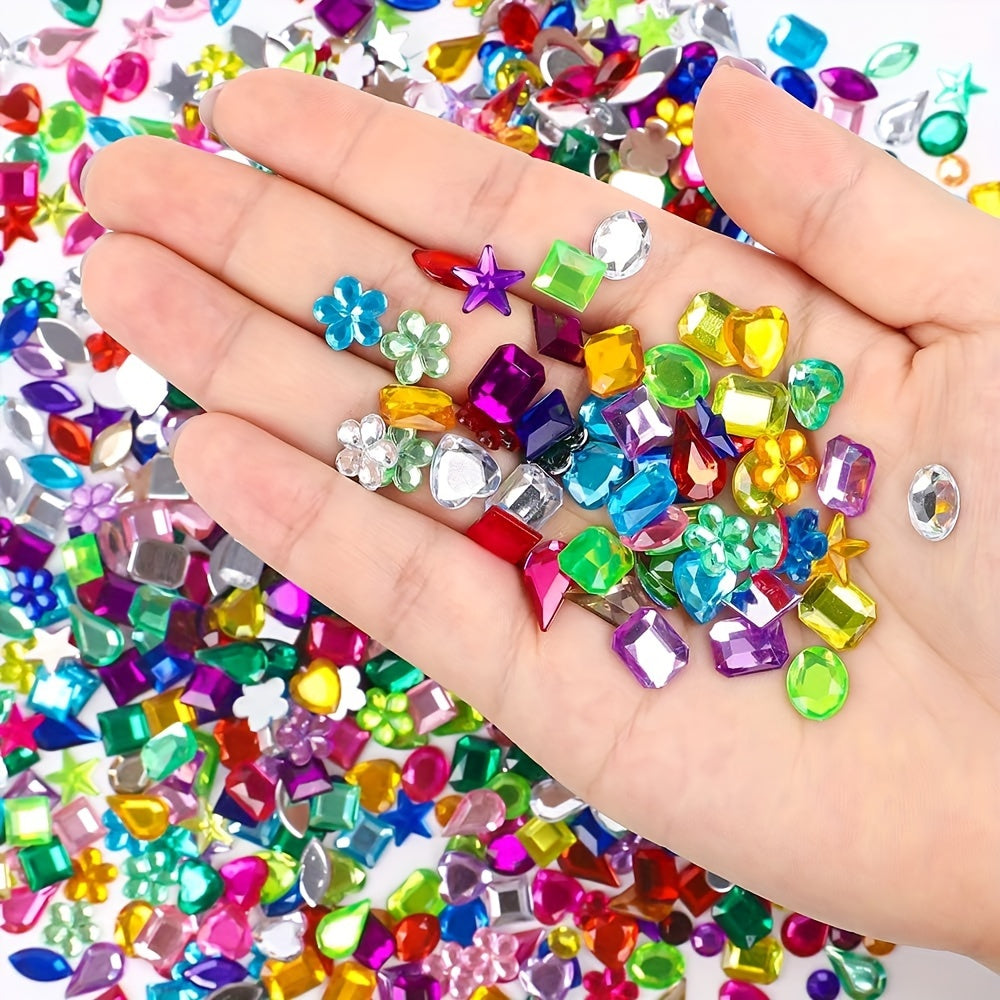 Decorative Acrylic Gems Set – Ideal for Parties and DIY Projects