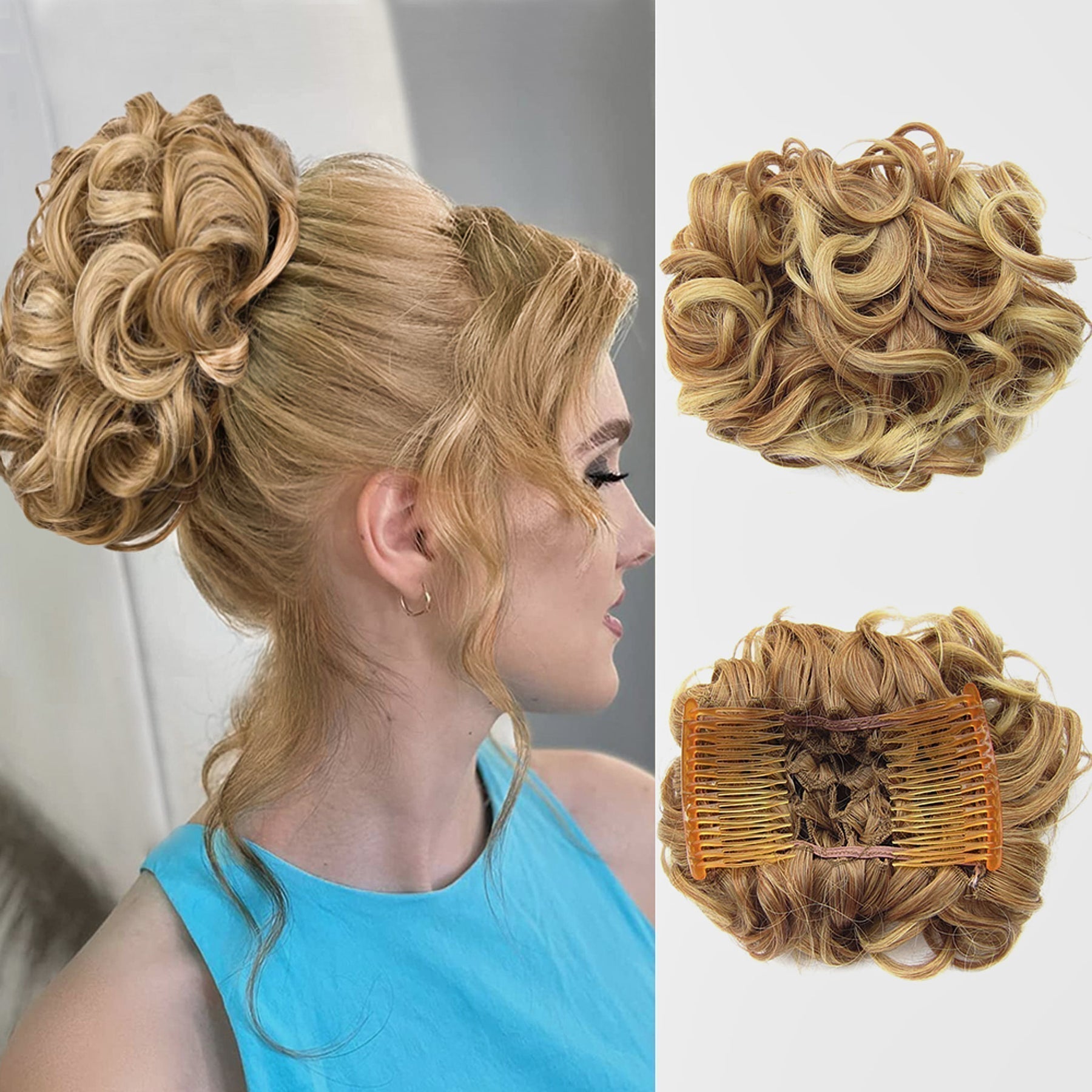Curly Knot Hair Extension – FluffyFix