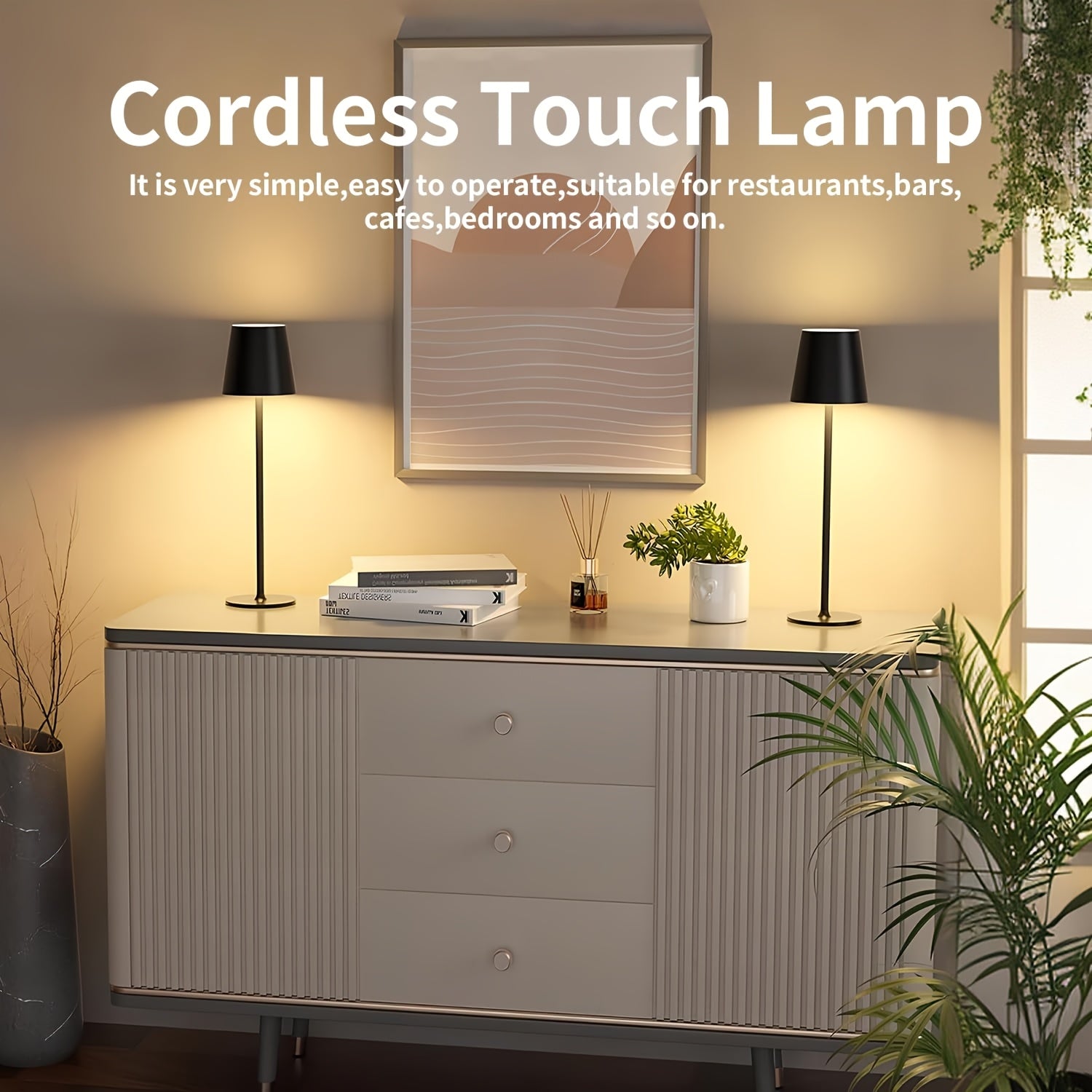 Stylish Wireless Table Lamp – Modern and Practical