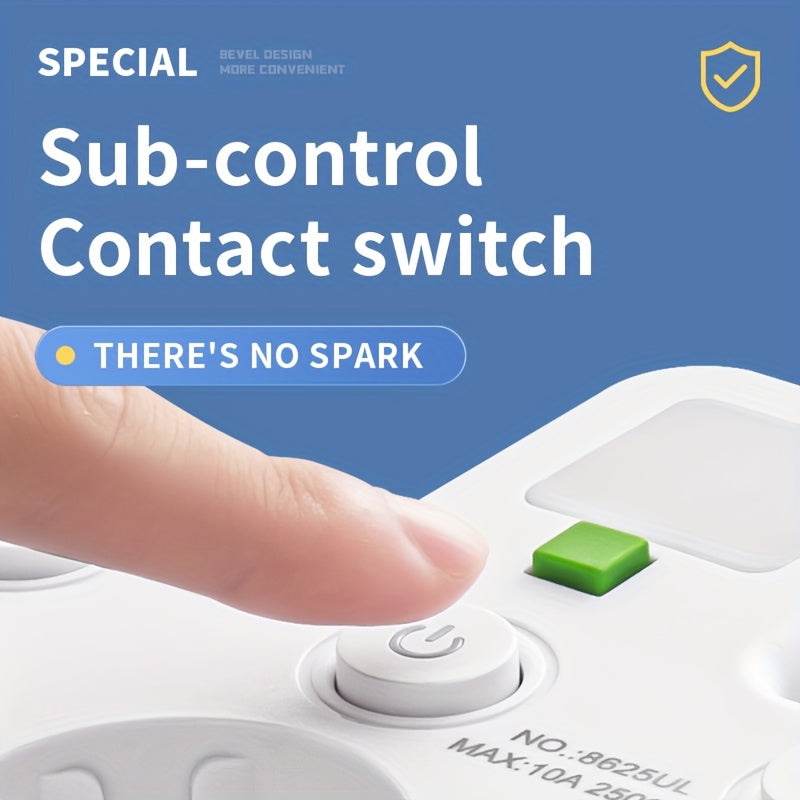 Smart Power Strip with 5 Outlets – Safe and Controllable Use
