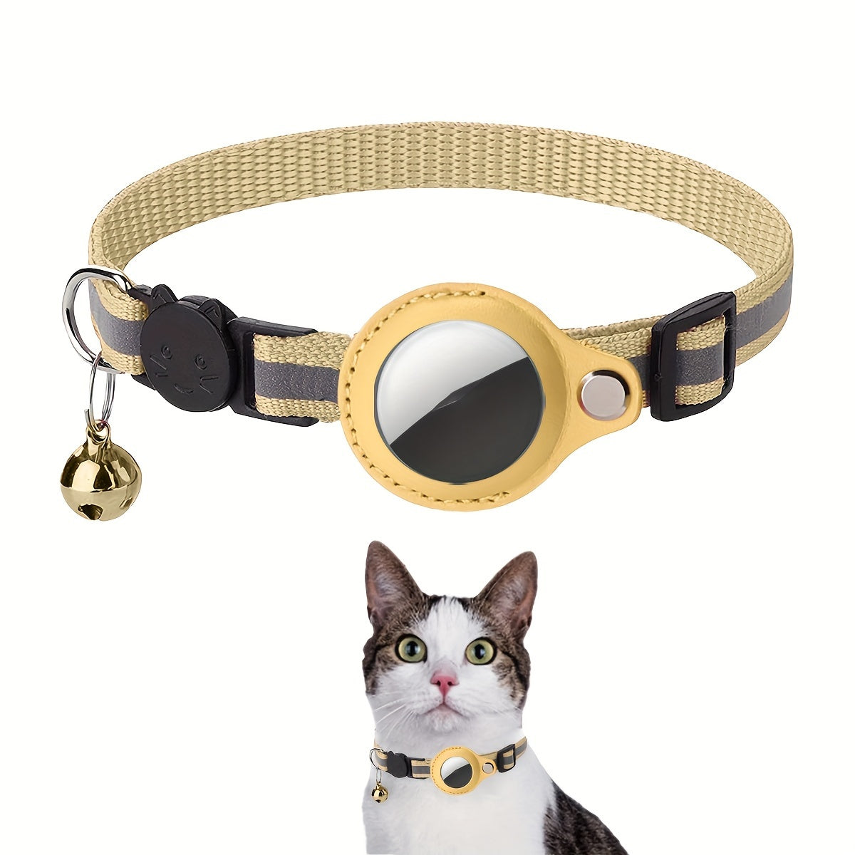 Reflective Cat Collar – Safety Buckle and Bell for Extra Visibility