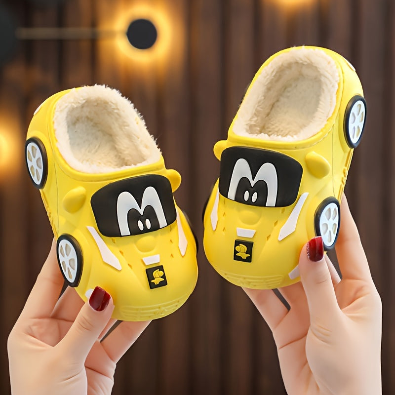 Joyful Car Slippers for Children - Playful and Comfortable for Home