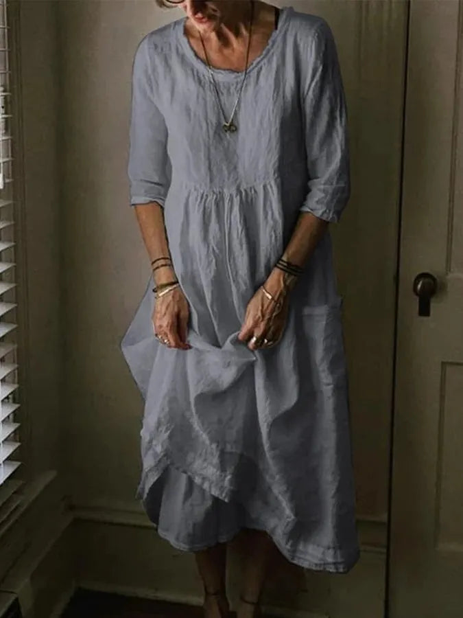 Sandsberg - Stylish Linen Dress for Women: Elegant Simplicity Meets Comfort