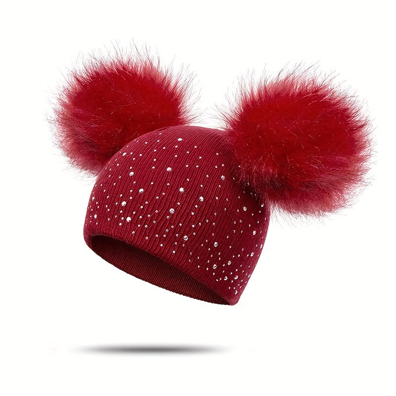 Lily Girls' Pom Pom Hat - Playful and Warm for the Winter Months