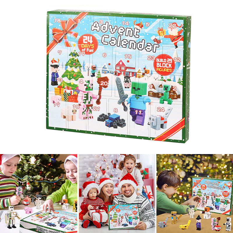 CrystalBuild Elite Advent Calendar | 29 Creative Figures for Kids' Christmas Countdown