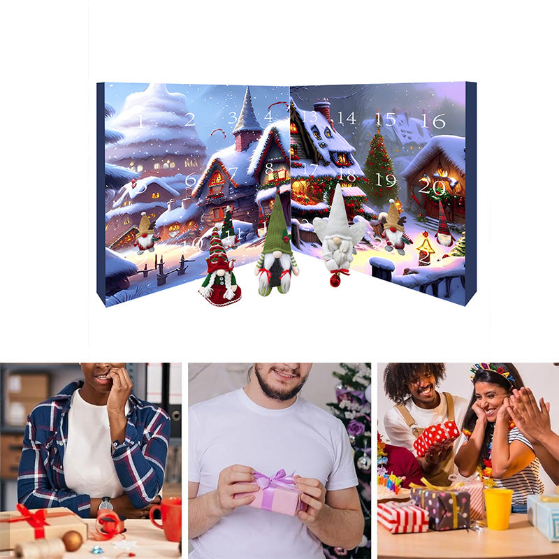 FestiviChic Gnome Countdown Calendar | Premium Advent Calendar for Holiday Décor