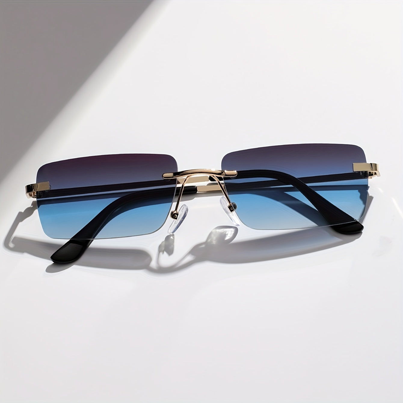 Stylish Frameless Sunglasses – Trendy and Comfortable for Men