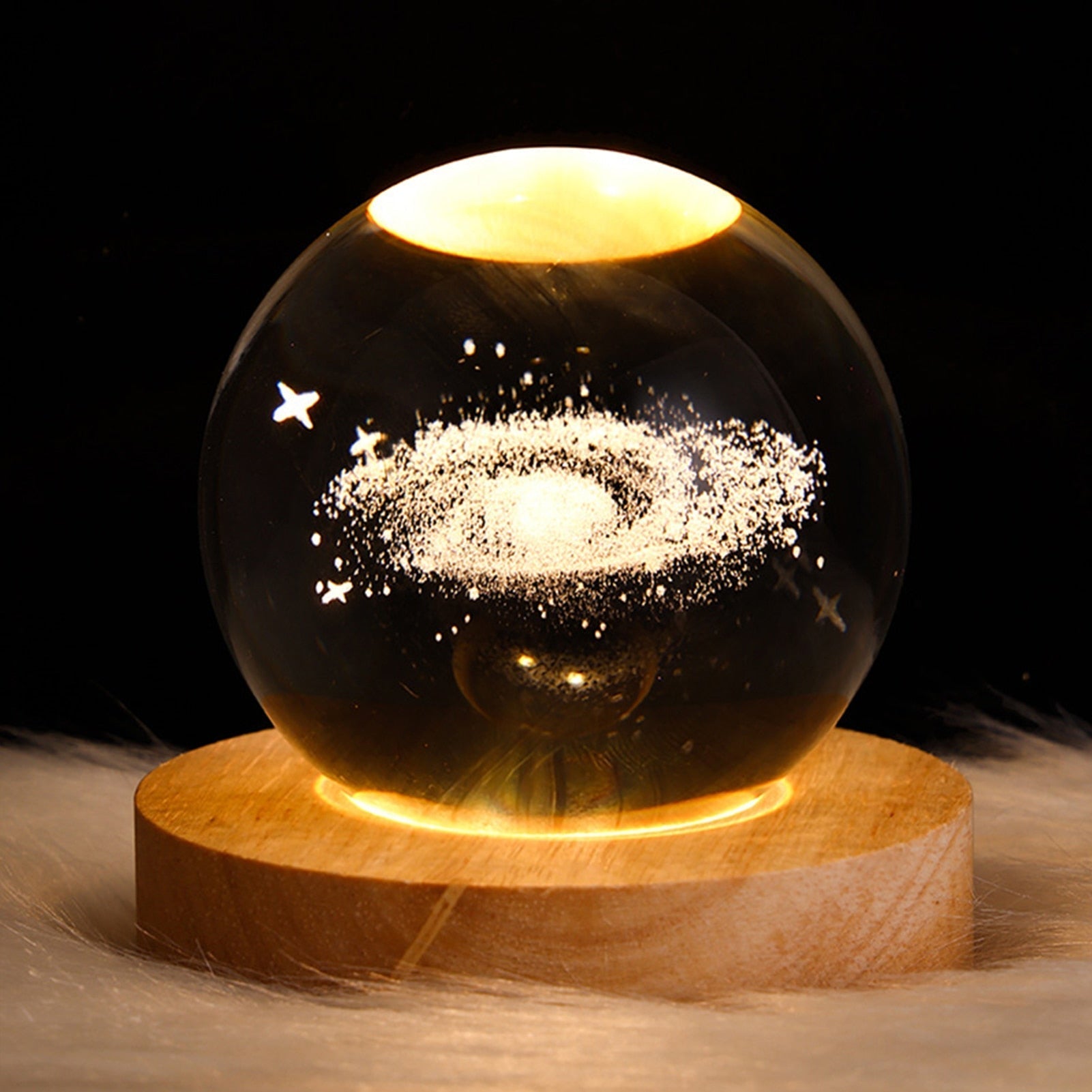 ZenSphere Crystal Light Orb | Eco-Friendly LED Lamp for Peaceful Atmosphere