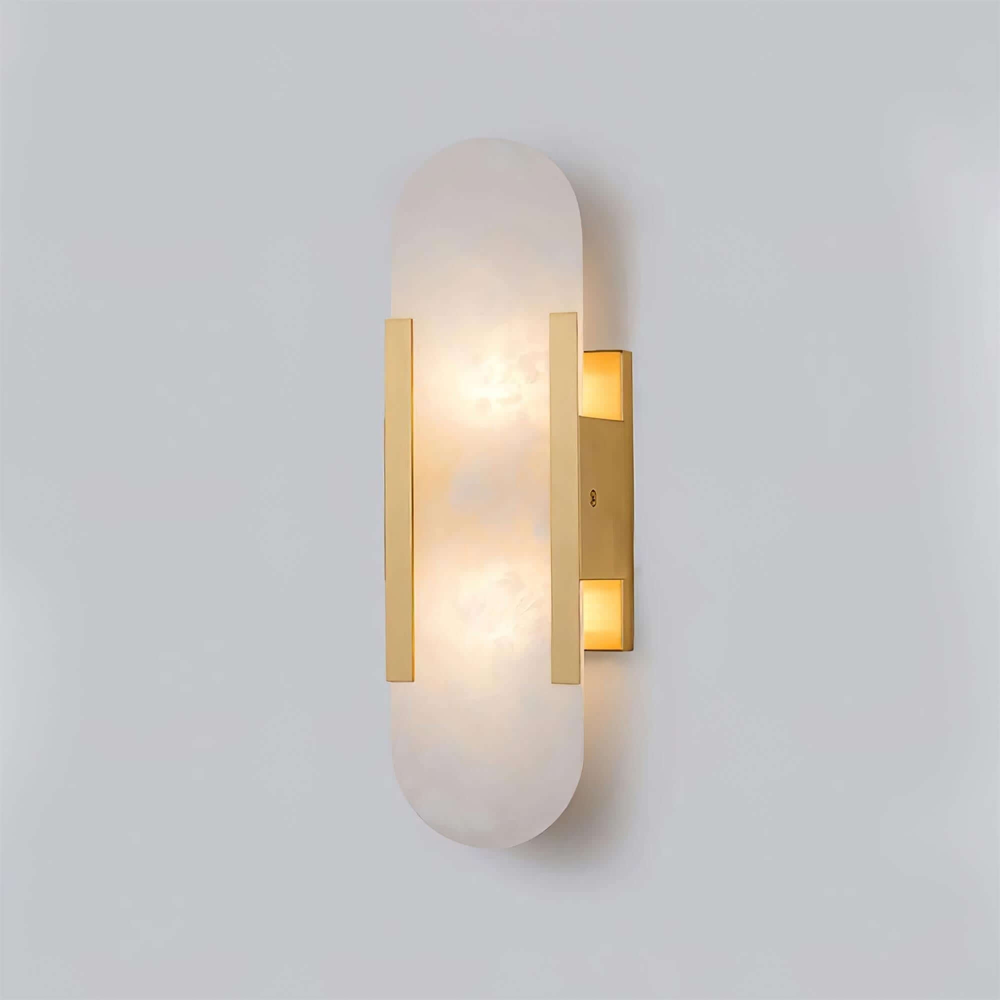 Modern Wall Lamp - Alabaster & Metal