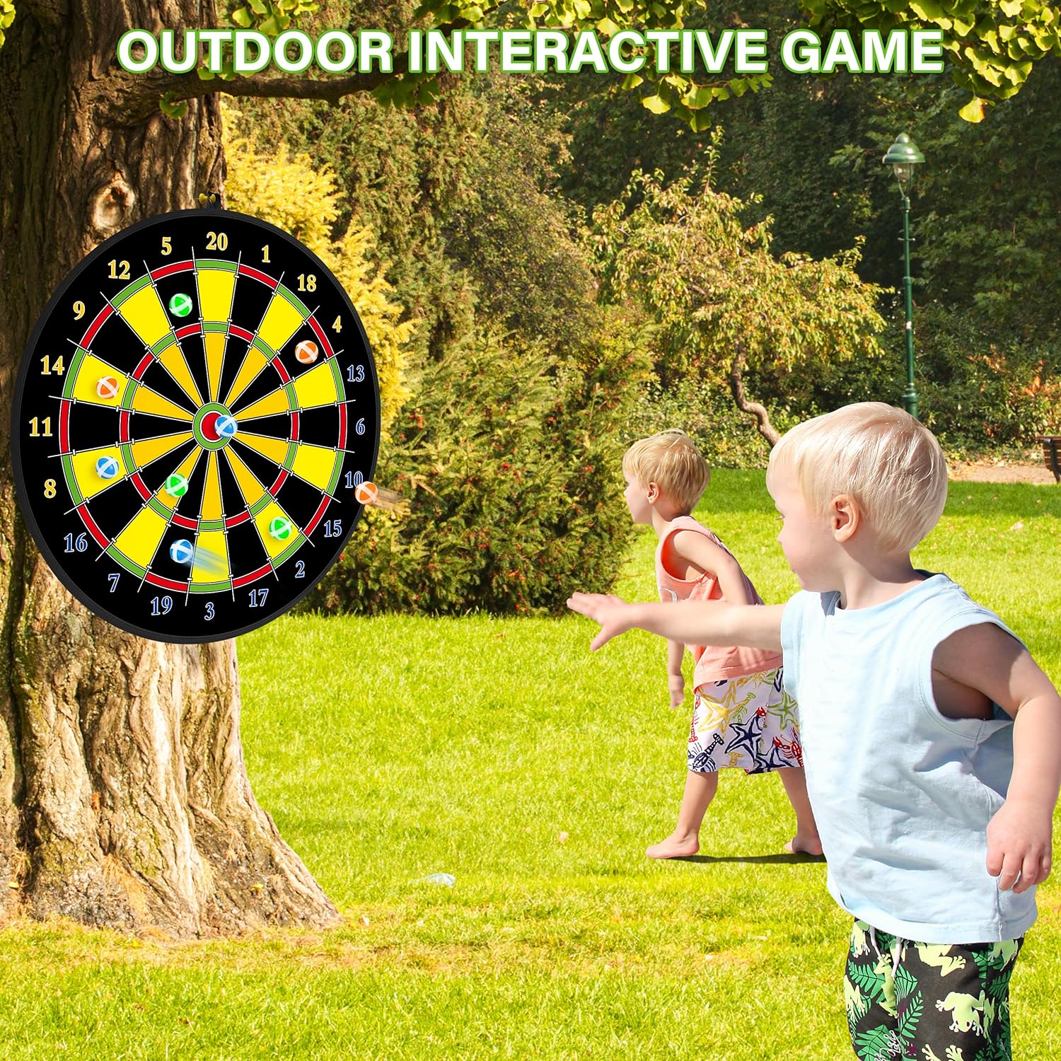 Large Double-Sided Dartboard for Children – Play, Learn, and Relax