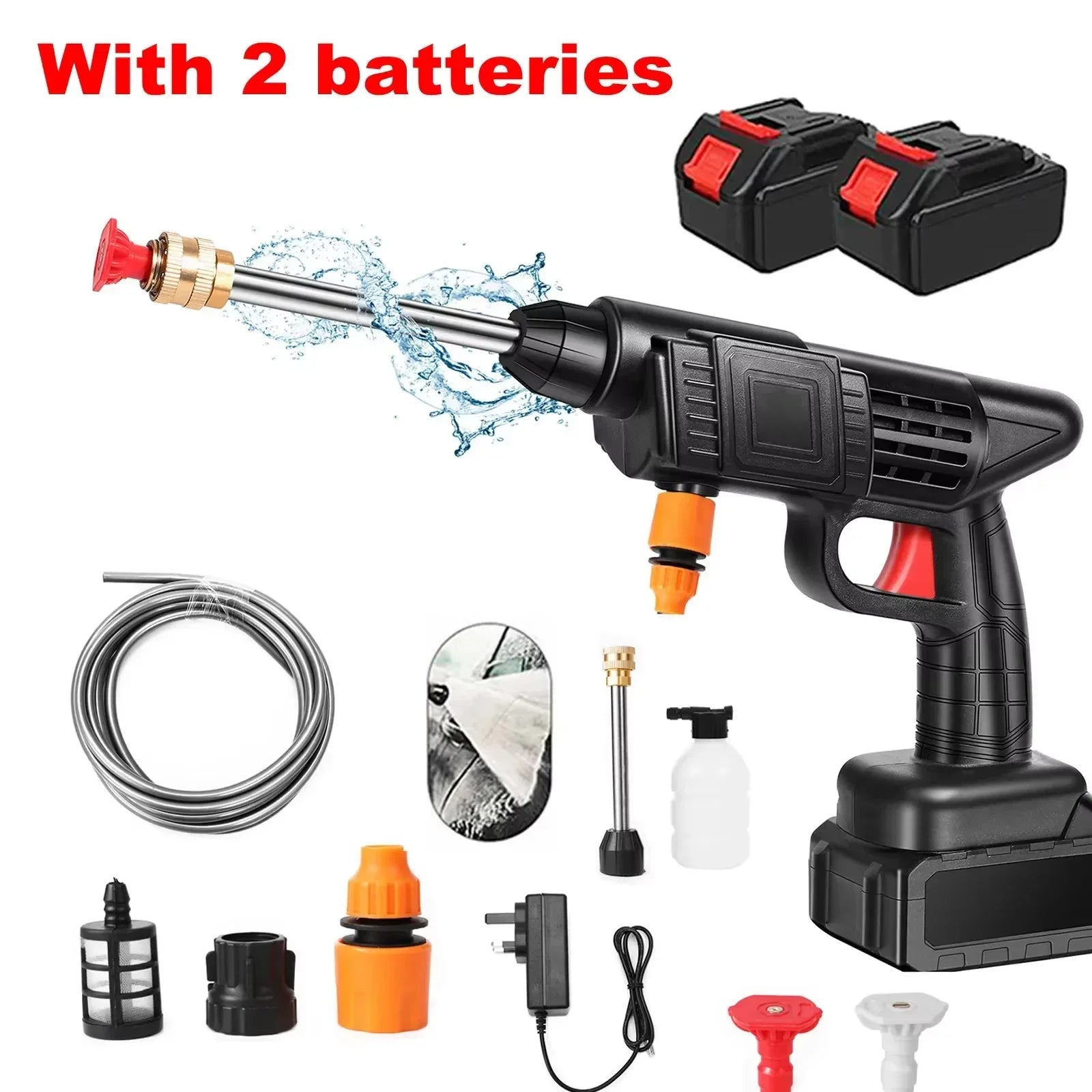 Wireless High-Pressure Cleaner – Powerful Cleaning with Lithium Battery and Handy Functionality