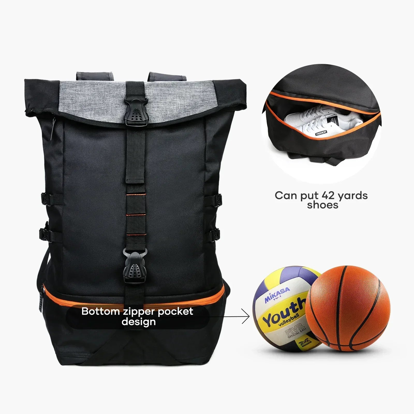 Multifunctional 35L Backpack for Sports & Travel – SportsPro