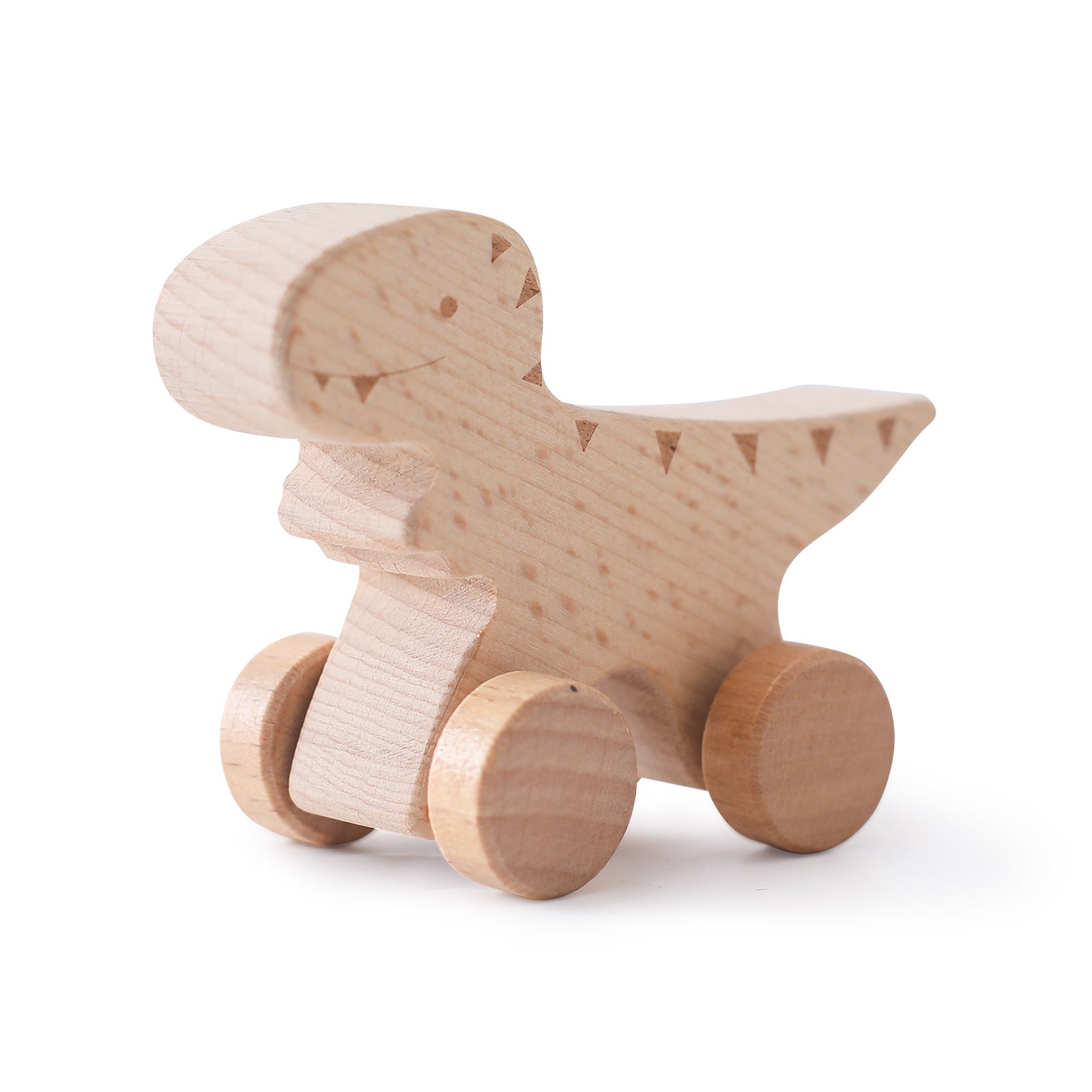 Wooden Dinosaur with Wheels for Children – Buy 1, Get 1 Free Promotion