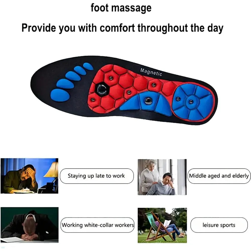 Acupressure Insoles with Magnets for Enhanced Wellbeing and Vitality