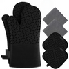 6-Piece Heat-Resistant Oven Glove and Pot Holder Set
