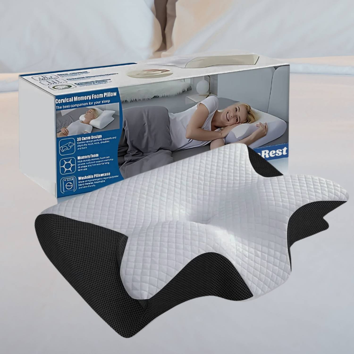 Nekkussen - ComfortEase - Memory Foam - Neck Pain Relief