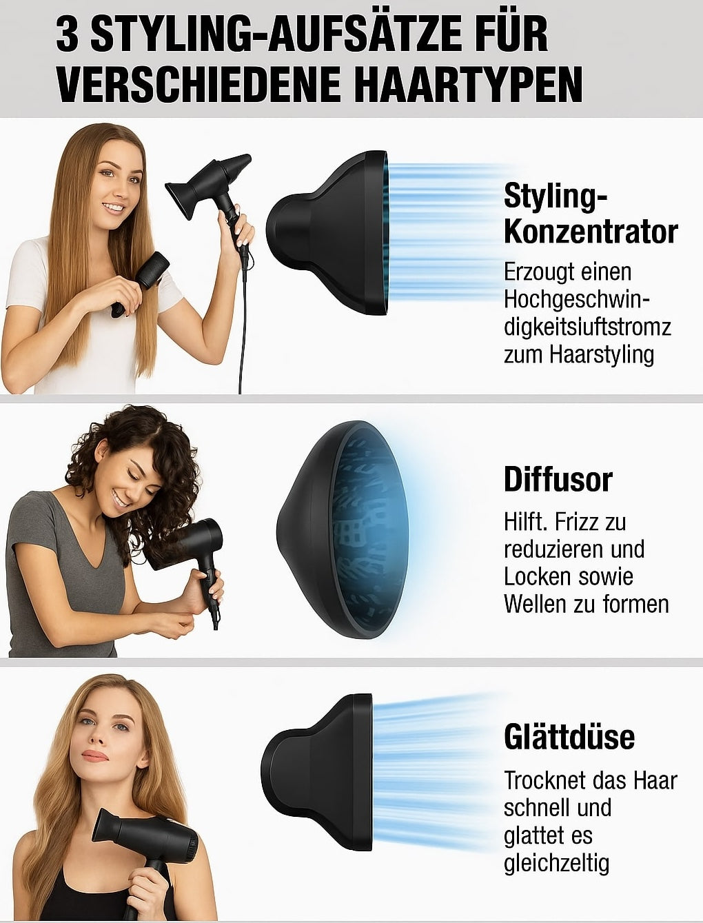 AeroDry – Professional Hair Dryer with Ion Technology | Fast & Hair-Friendly