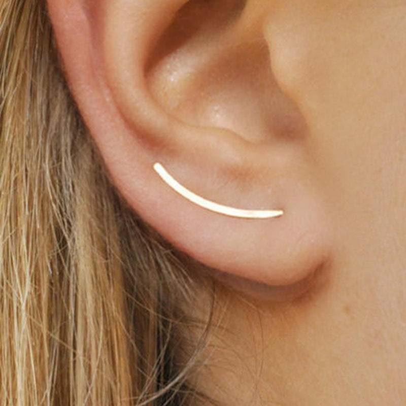 Smooth Line | Sterling Silver Earrings for Women Smooth Long Line