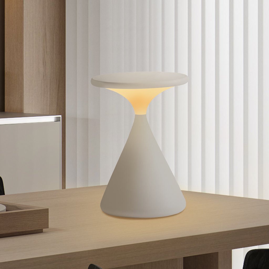 Aeron Hourglass Dimmable LED Table Lamp – Elegant and Cordless Light