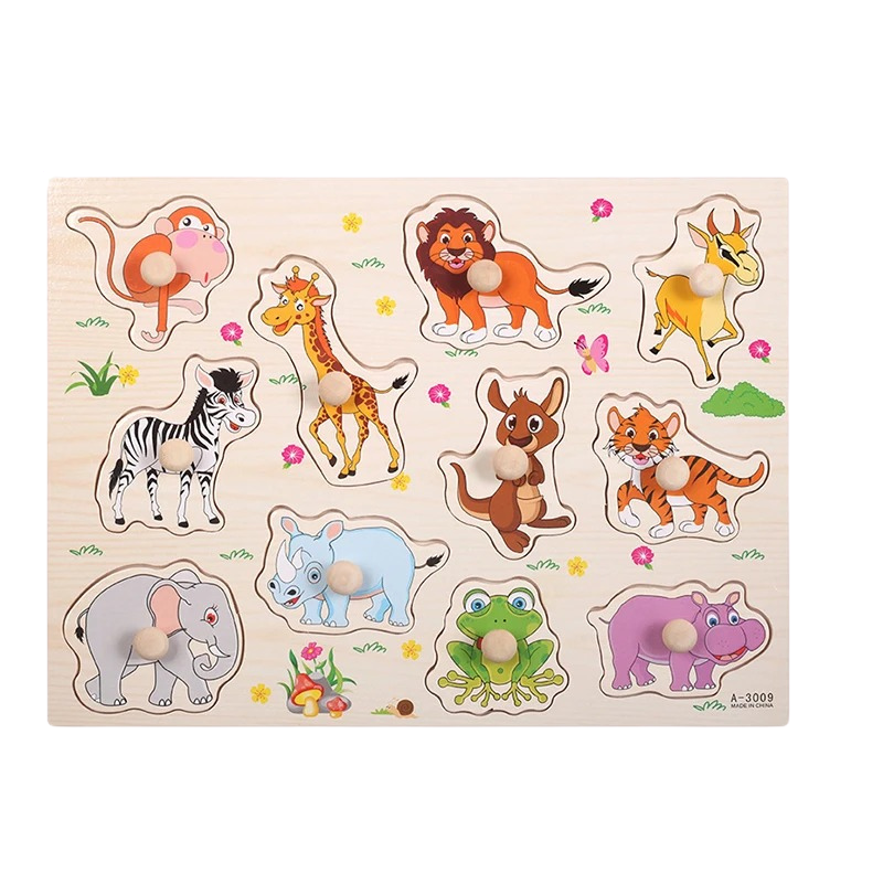 Wooden Puzzles - Educational Play Experience with Various Themes