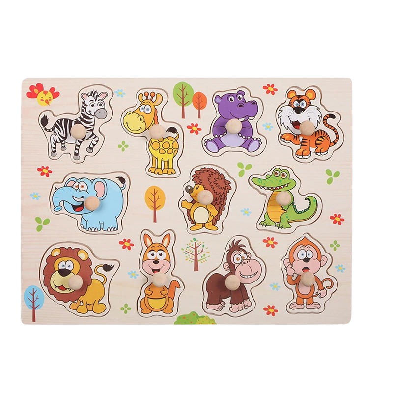 Wooden Puzzles - Educational Play Experience with Various Themes