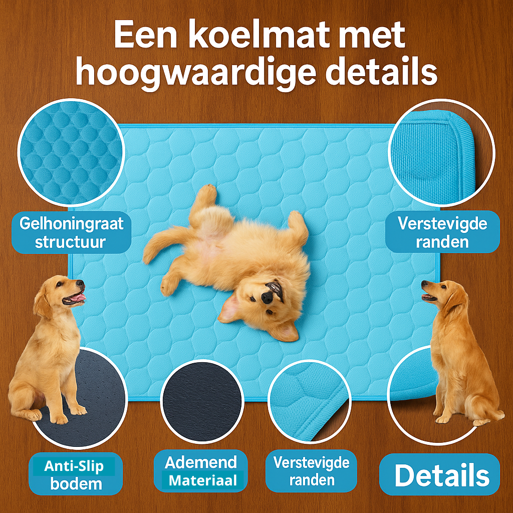 Cooluxe - Cooling Mat - Don't let your dog suffer in the heat this summer!