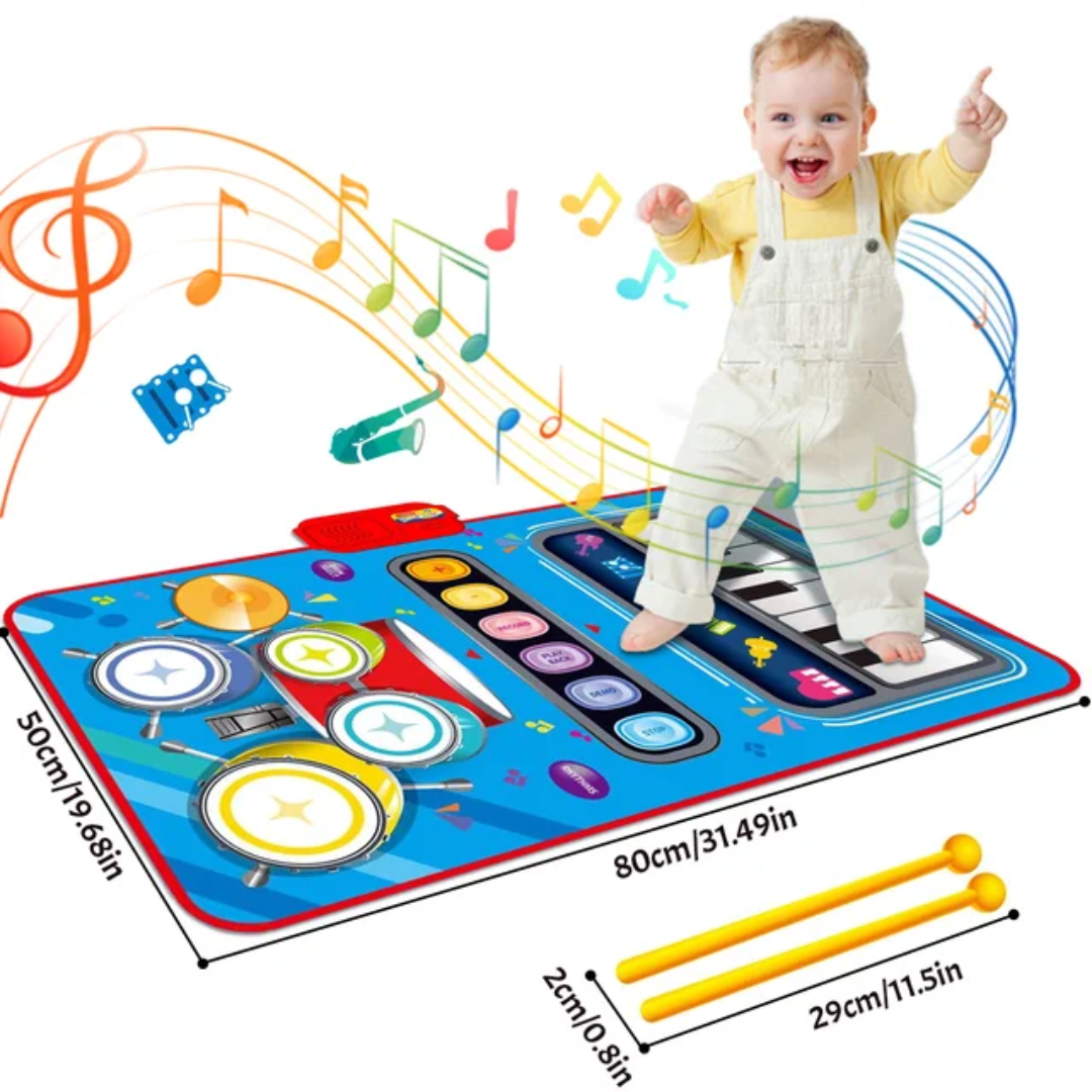 SoundSteps – 2-in-1 Musical Play Mat with Piano & Drums