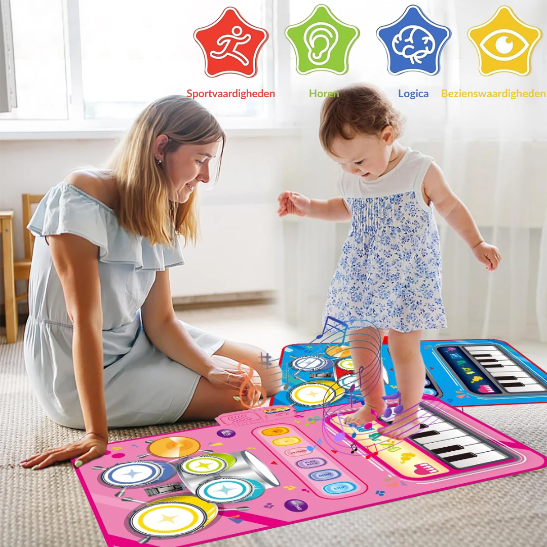 SoundSteps – 2-in-1 Musical Play Mat with Piano & Drums