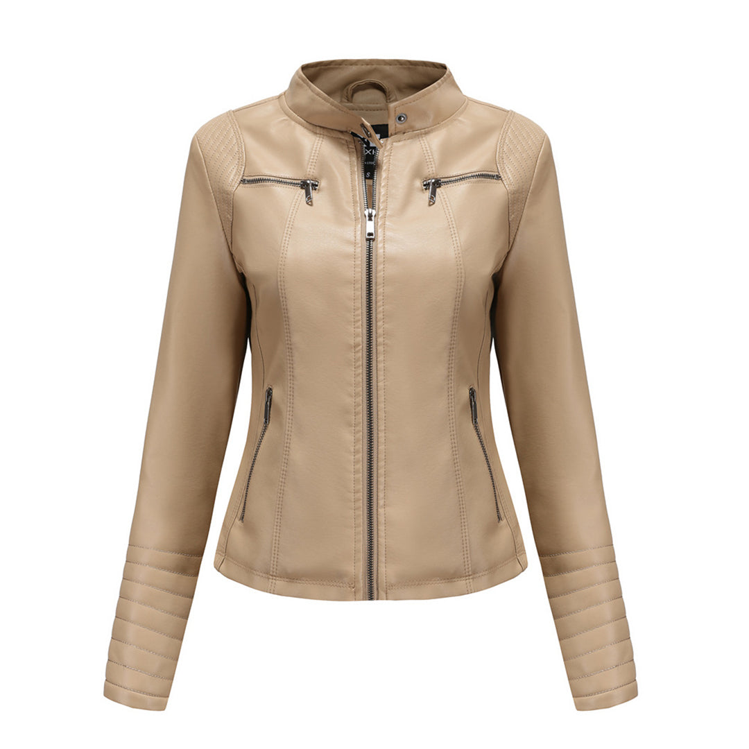 Stylish Leather Women's Jacket – Elin