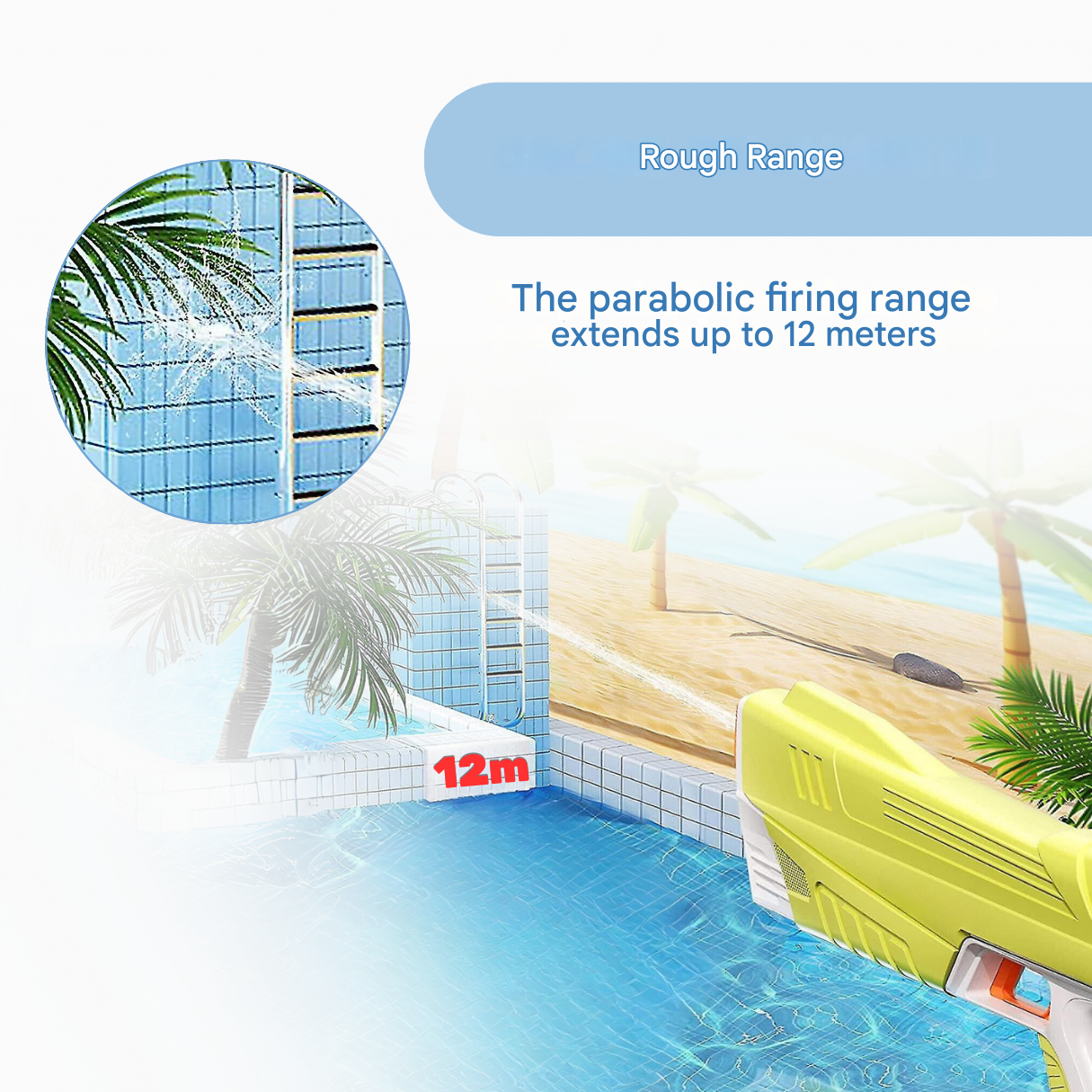Electric Water Gun with Rechargeable Battery – for Powerful Water Jets & Long-Lasting Fun