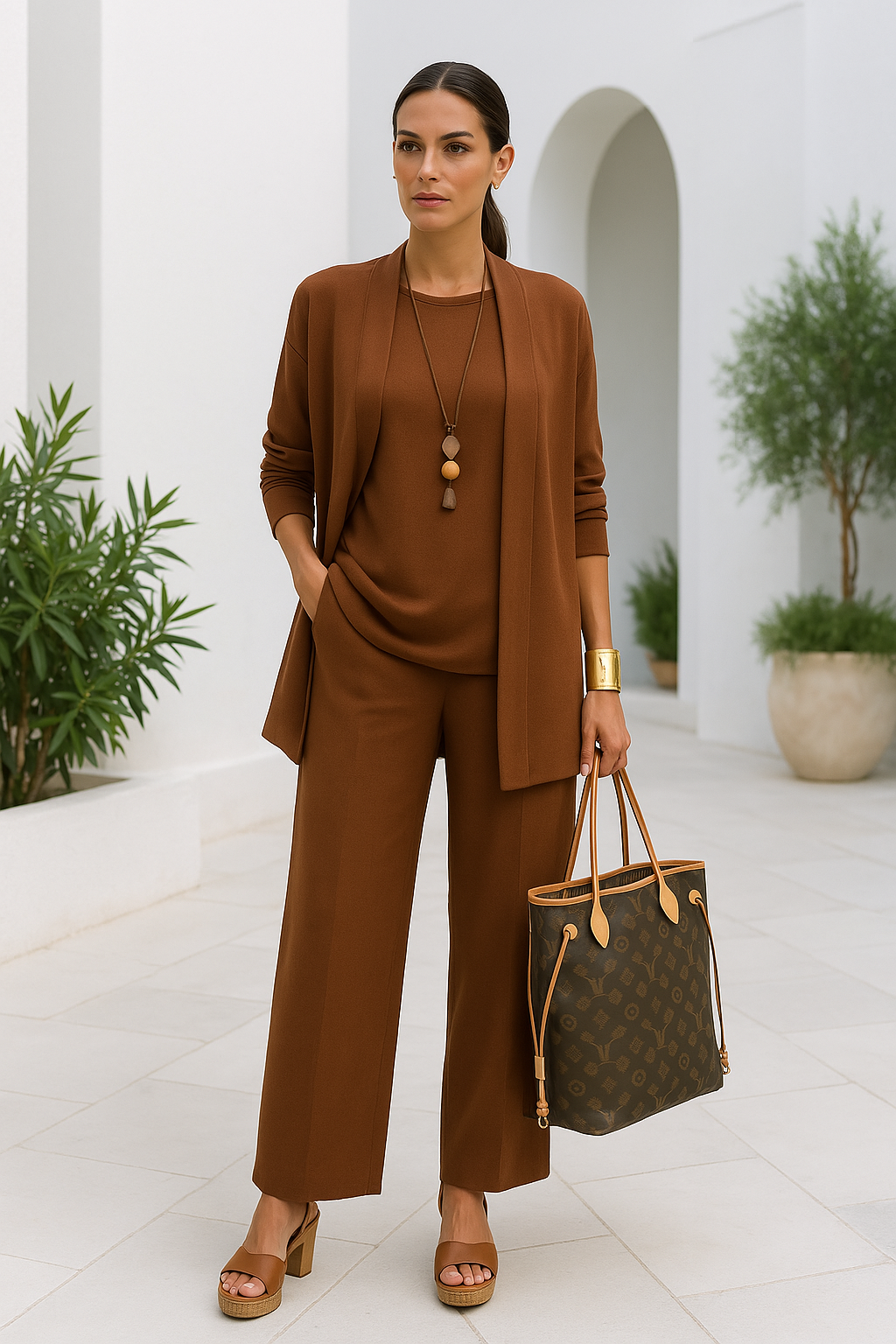 Aurora | Elegant three-piece trouser suit for women