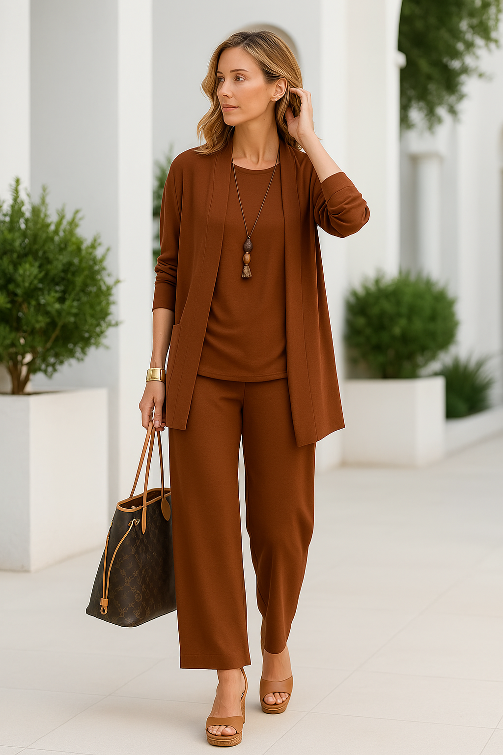 Aurora | Elegant three-piece trouser suit for women