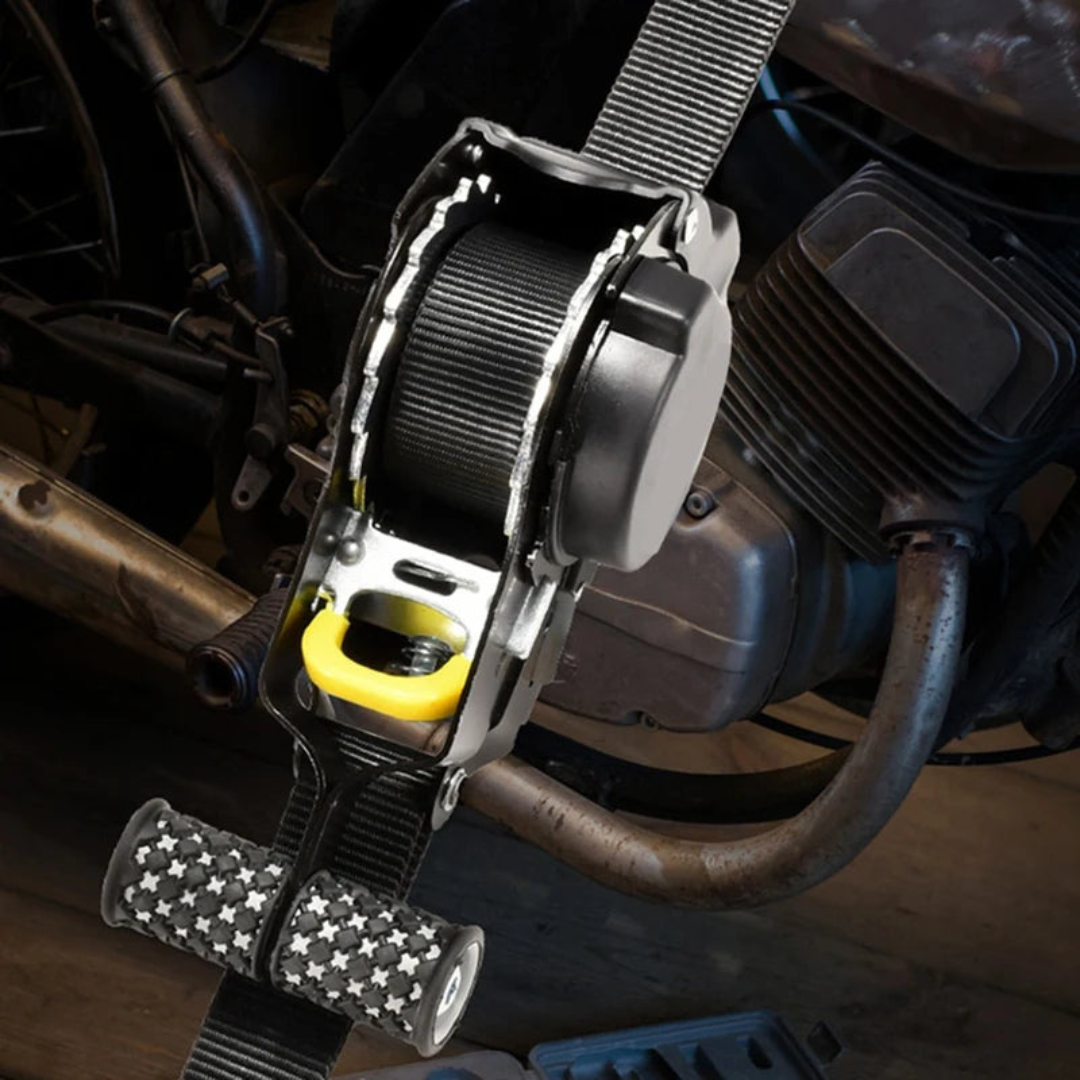 StratoFlex Elite Gear Strap | Heavy Duty Luggage & Motorcycle Tie-Down Solution