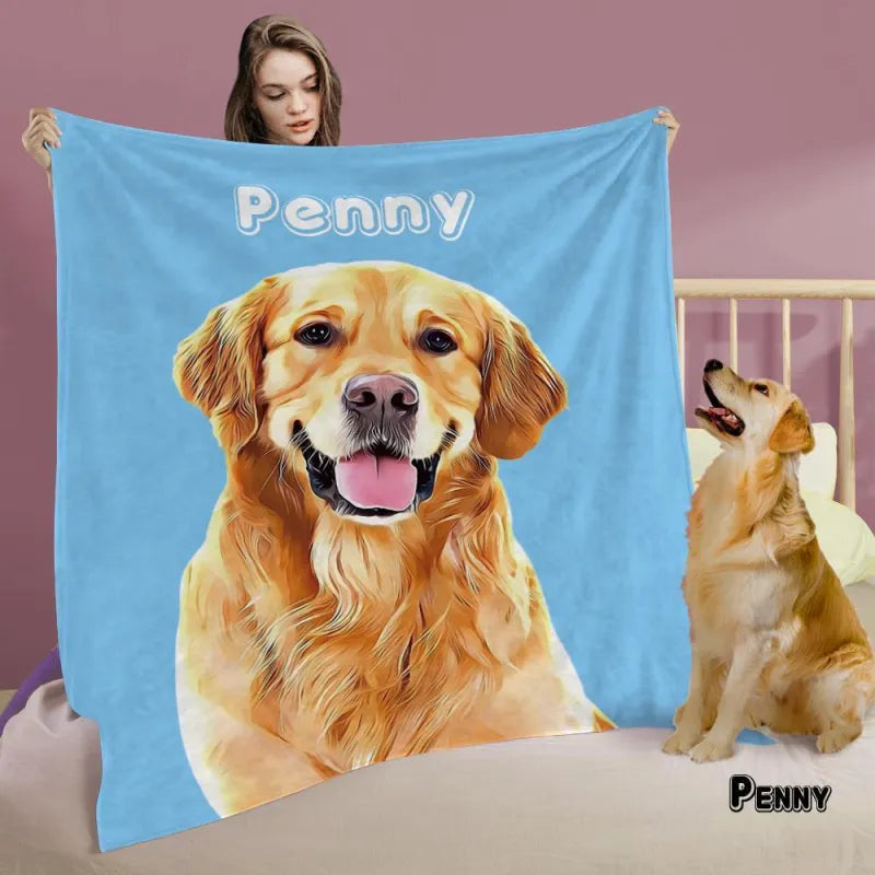 PawHaven Custom Comfort Blanket | Pet-inspired cozy fleece throw for pet lovers