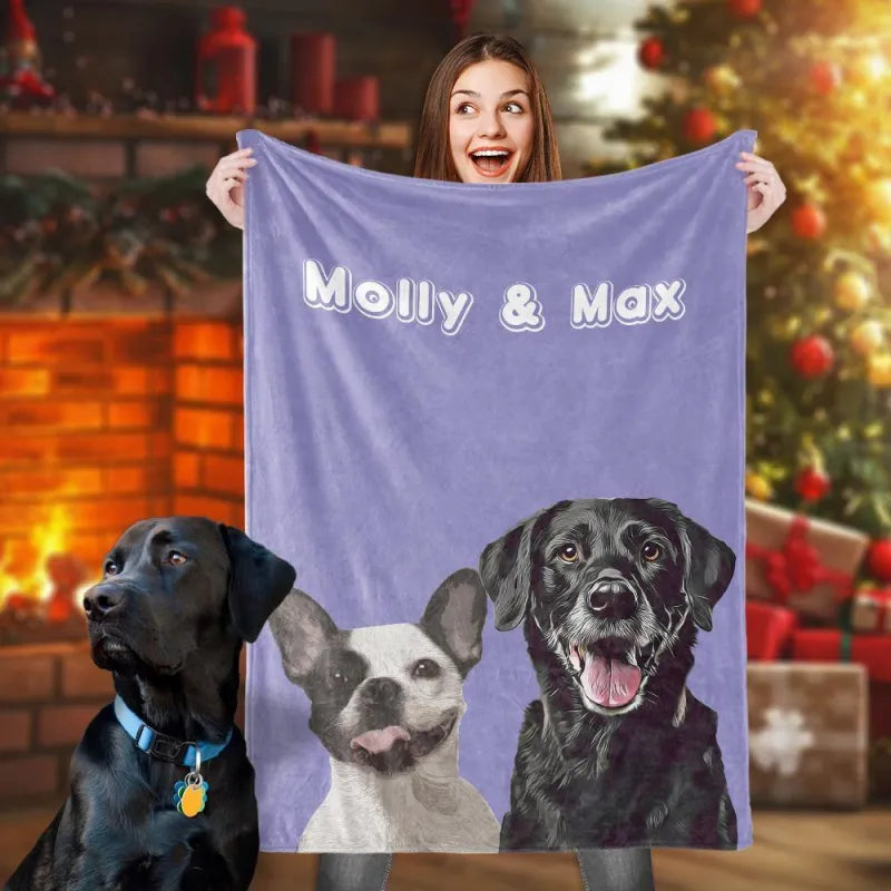 PawHaven Custom Comfort Blanket | Pet-inspired cozy fleece throw for pet lovers