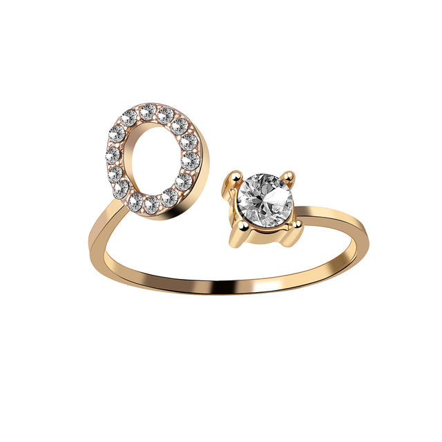 RegaliaEngrave Signature Ring | Elegant gold-plated adjustable memory jewelry