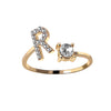 RegaliaEngrave Signature Ring | Elegant gold-plated adjustable memory jewelry
