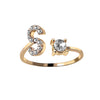 RegaliaEngrave Signature Ring | Elegant gold-plated adjustable memory jewelry