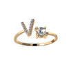 RegaliaEngrave Signature Ring | Elegant gold-plated adjustable memory jewelry