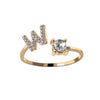 RegaliaEngrave Signature Ring | Elegant gold-plated adjustable memory jewelry