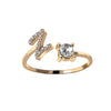 RegaliaEngrave Signature Ring | Elegant gold-plated adjustable memory jewelry