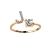 RegaliaEngrave Signature Ring | Elegant gold-plated adjustable memory jewelry