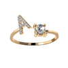 RegaliaEngrave Signature Ring | Elegant gold-plated adjustable memory jewelry