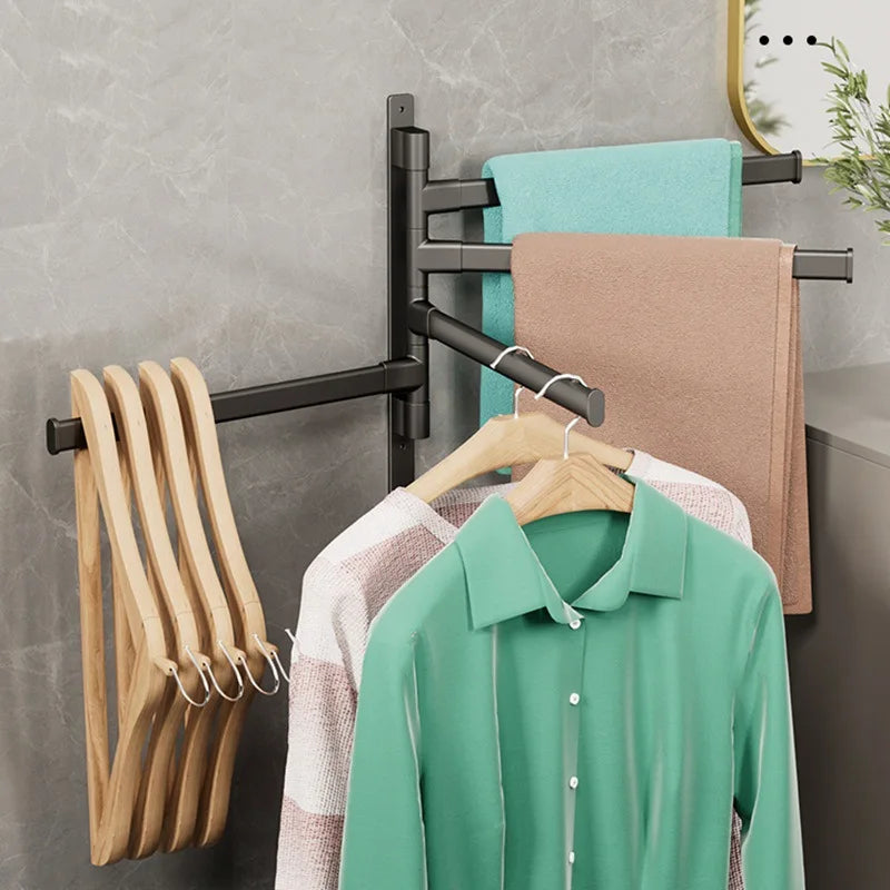 SophistiRack Swivel Towel Holder | Durable Wall-Mounted Organizer for Modern Bathrooms