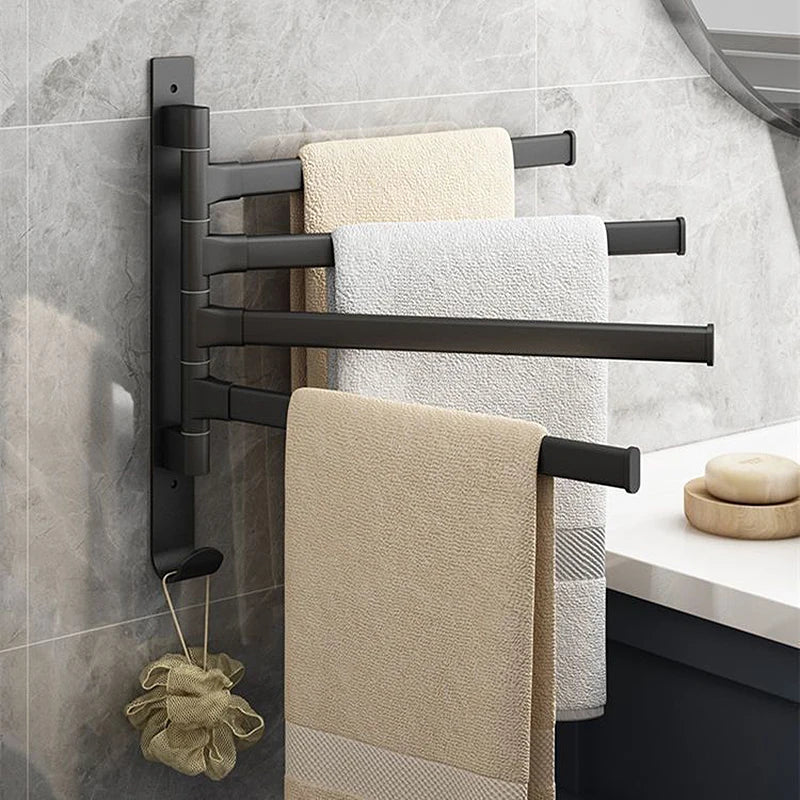 SophistiRack Swivel Towel Holder | Durable Wall-Mounted Organizer for Modern Bathrooms