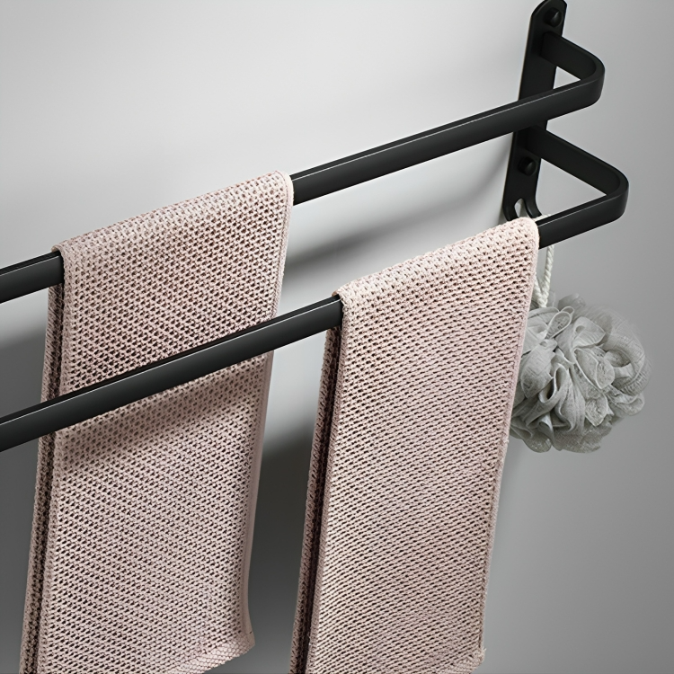Towel Holder with Hooks - DrySpace