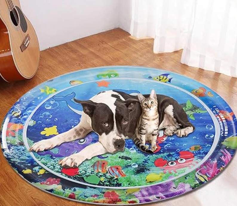 AquaProwl Cat Adventure Mat | Durable, Scratch-Resistant Play Mat for Cats