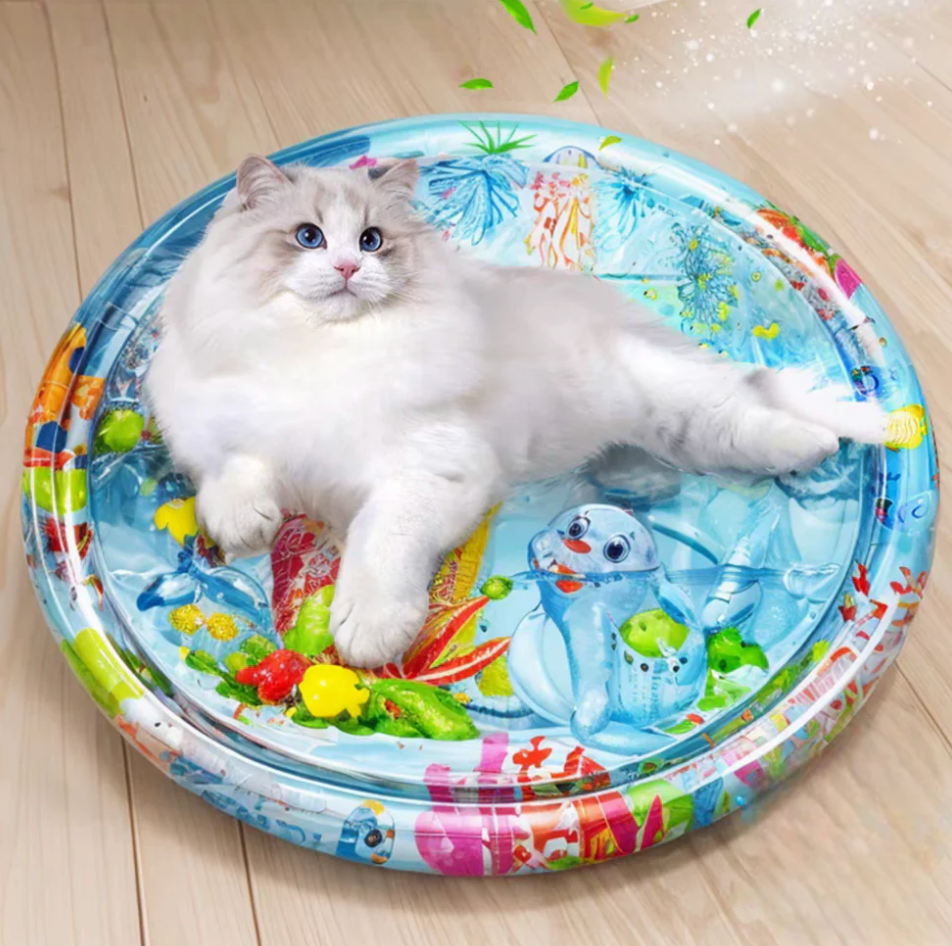 AquaProwl Cat Adventure Mat | Durable, Scratch-Resistant Play Mat for Cats
