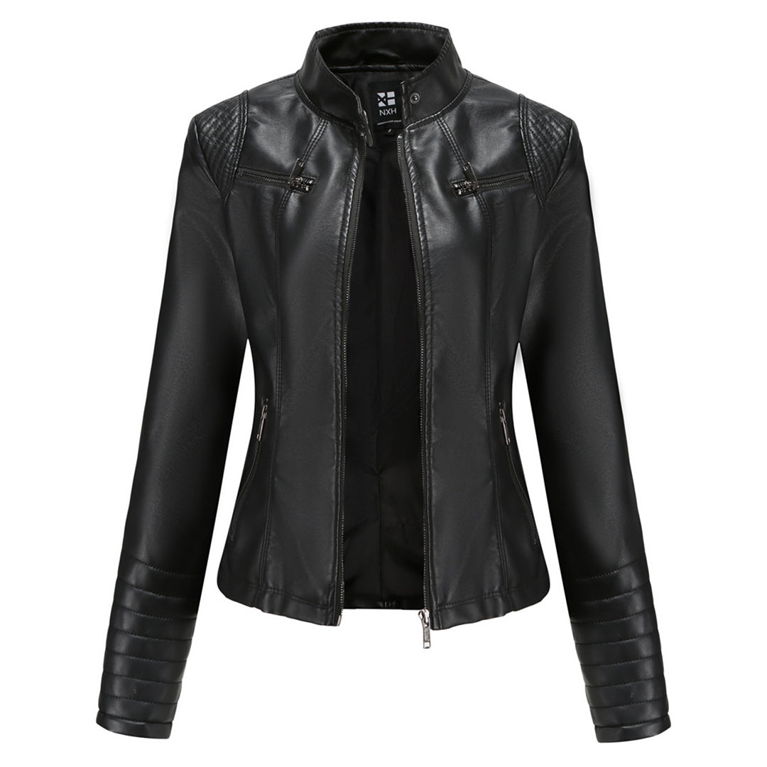 Stylish Leather Women's Jacket – Elin